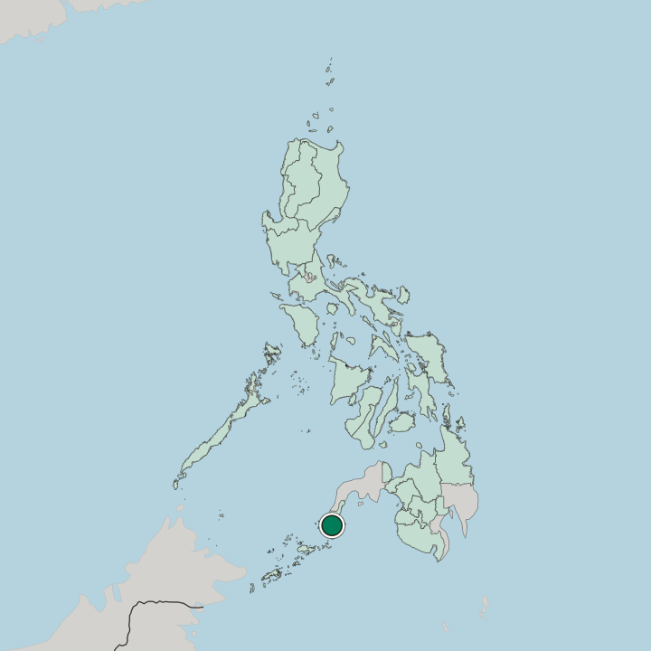 Map showing City of Isabela — In Philippines