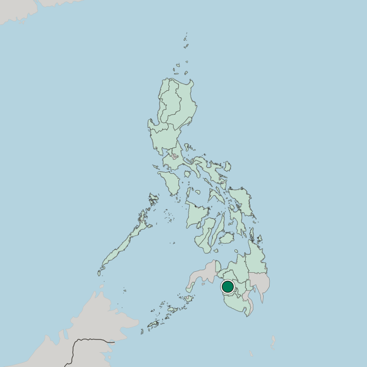 Map showing Cotabato — In Philippines