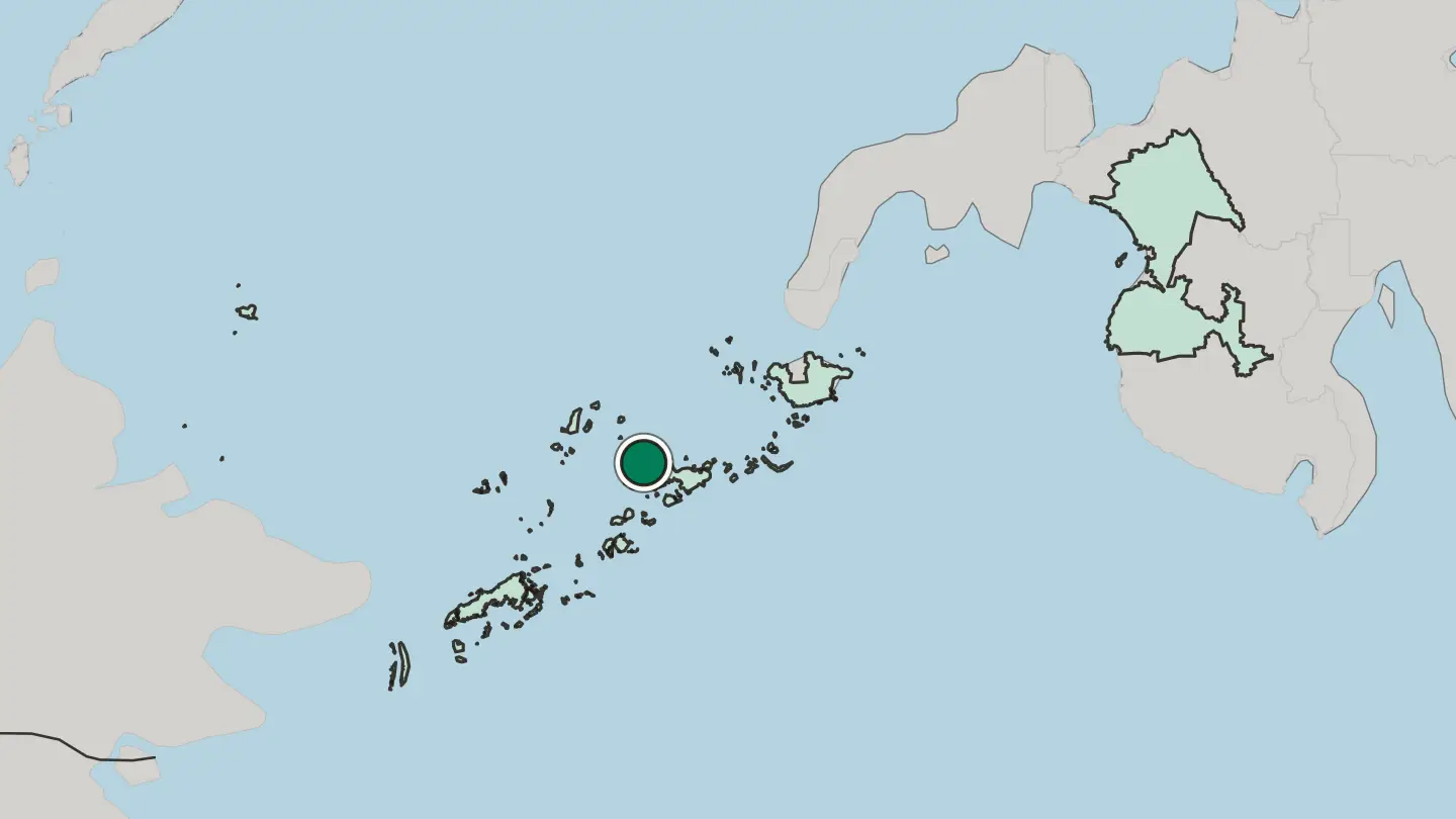 Map of Jolo in Philippines
