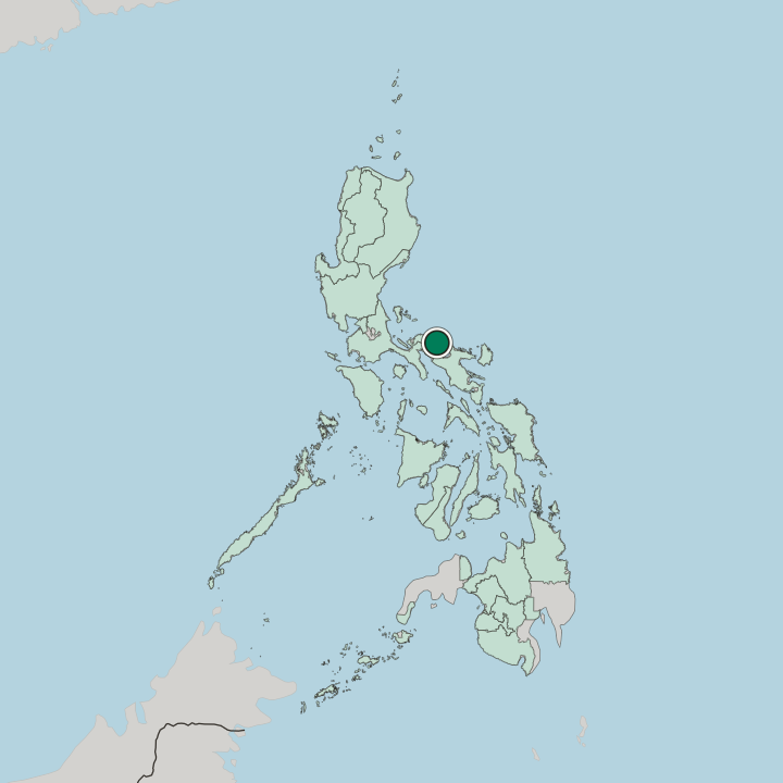 Map showing Daet — In Philippines