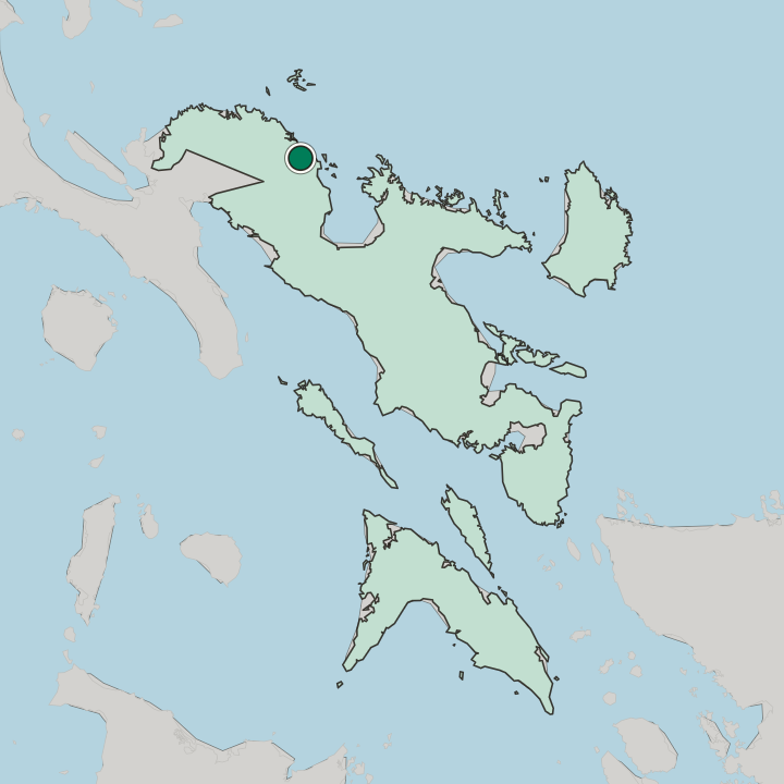 Map showing Daet — In Bicol