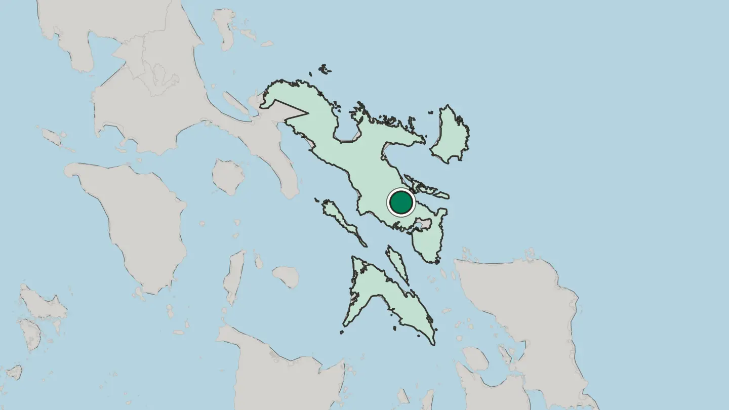 Map of Legaspi in Philippines