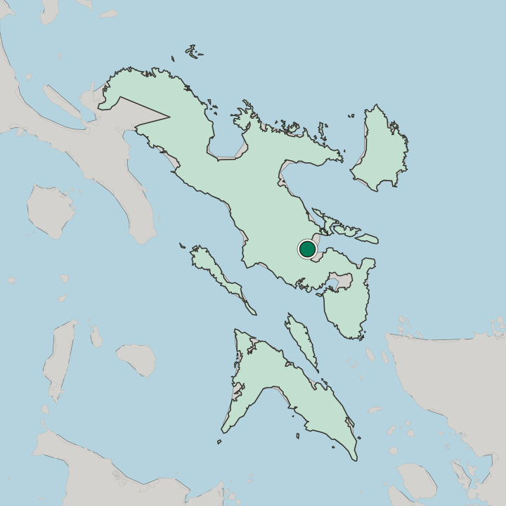 Map showing Legaspi — In Bicol