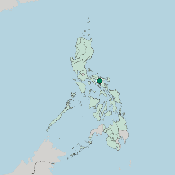 Map showing Naga — In Philippines