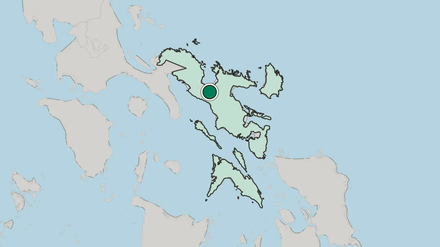 Map of Naga in Philippines