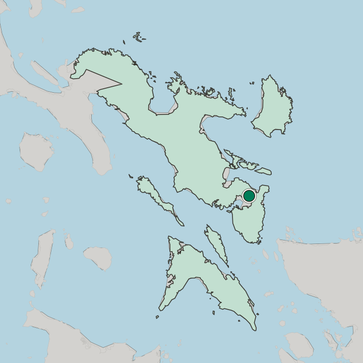 Map showing Sorsogon — In Bicol