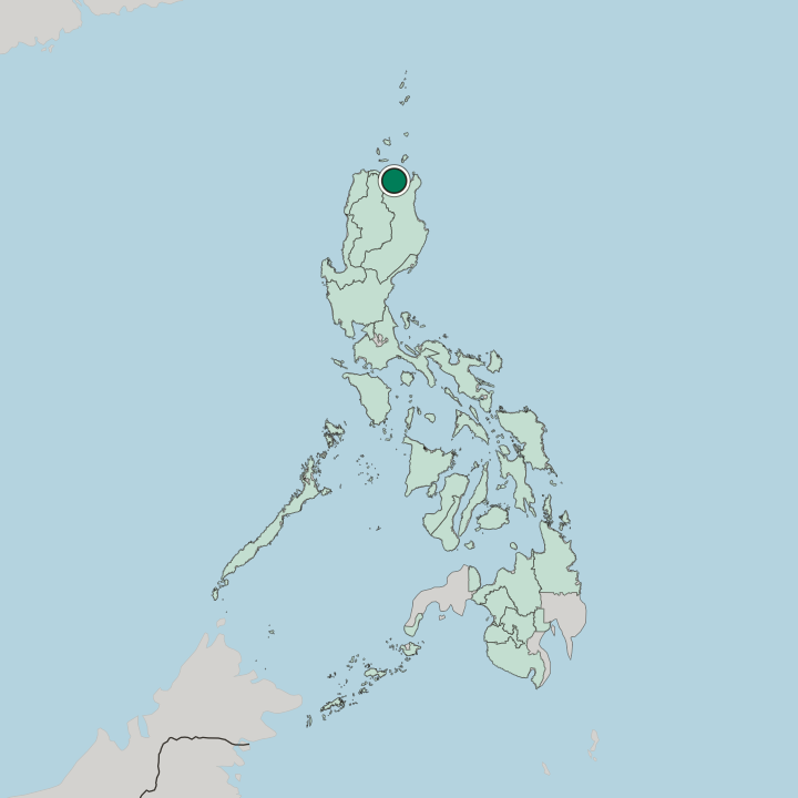 Map showing Aparri — In Philippines