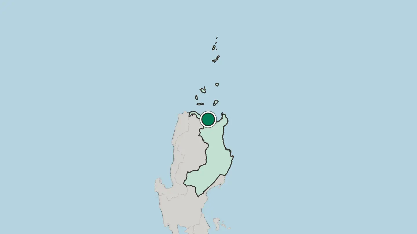 Map of Aparri in Philippines