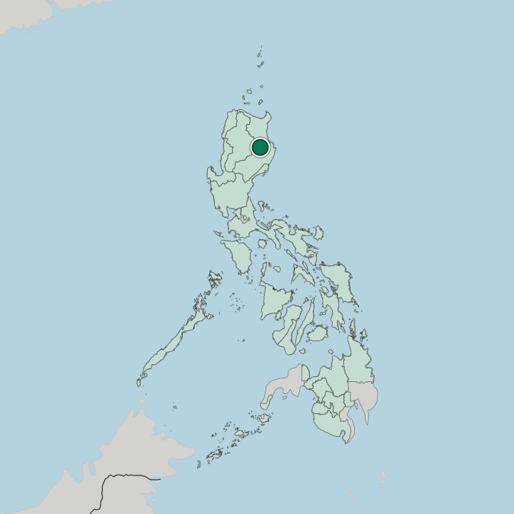 Map showing Ilagan — In Philippines