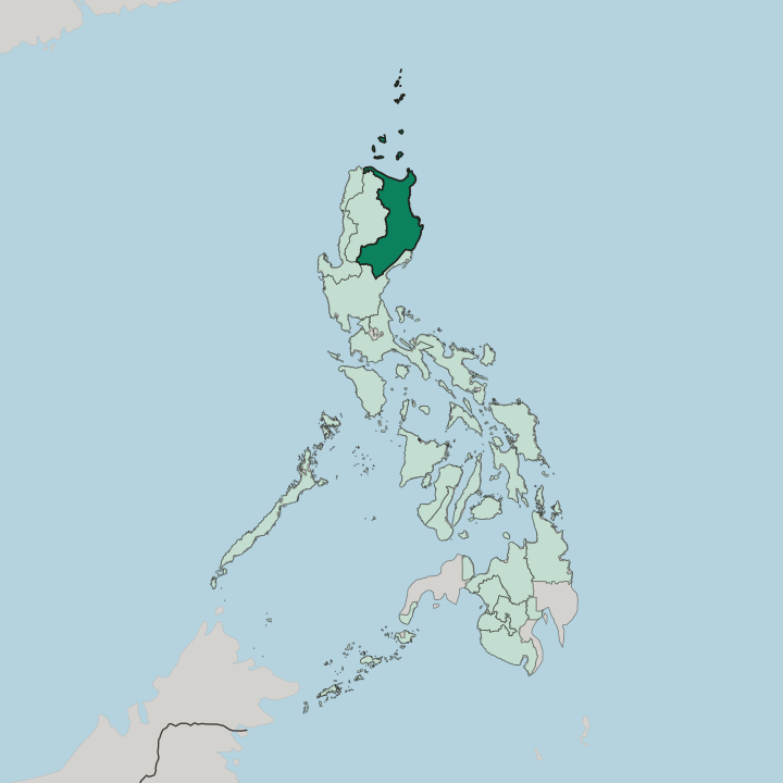 Map showing Cagayan Valley — In Philippines
