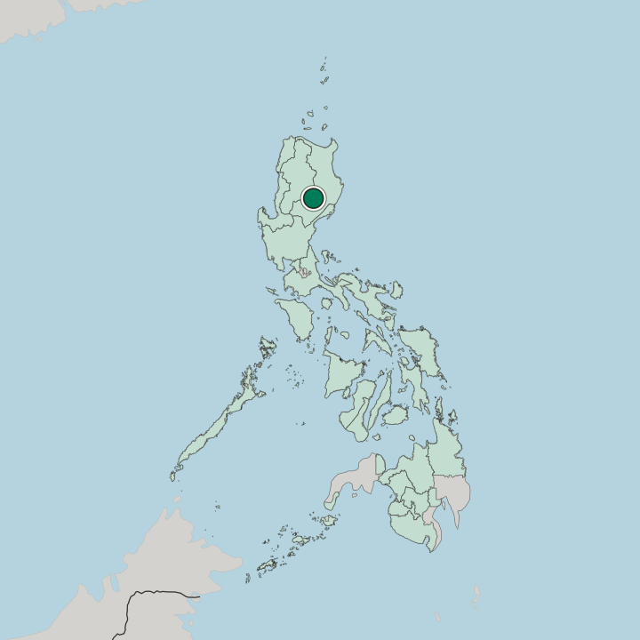 Map showing Santiago — In Philippines