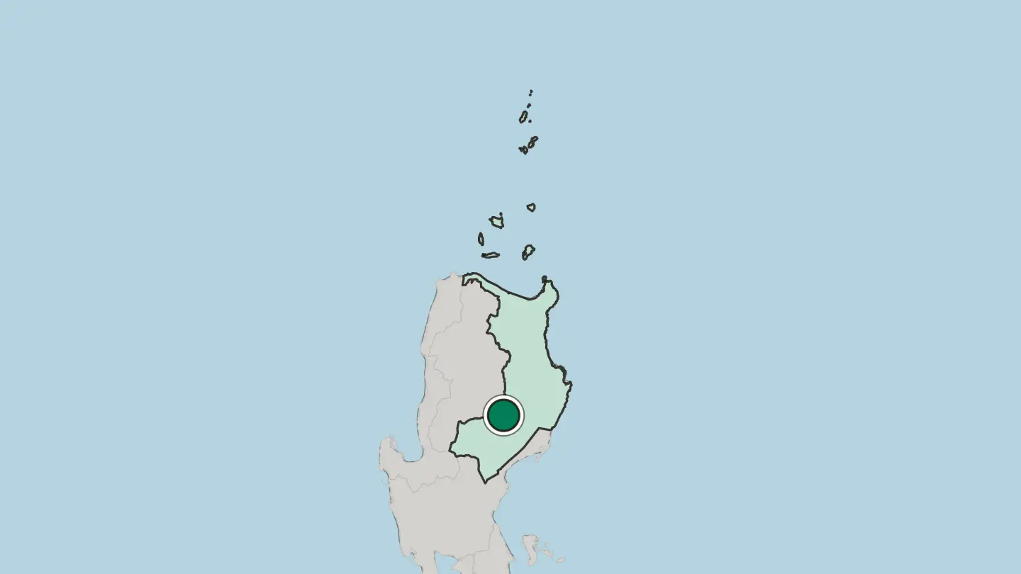 Map of Santiago in Philippines