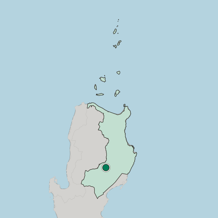 Map showing Santiago — In Cagayan Valley