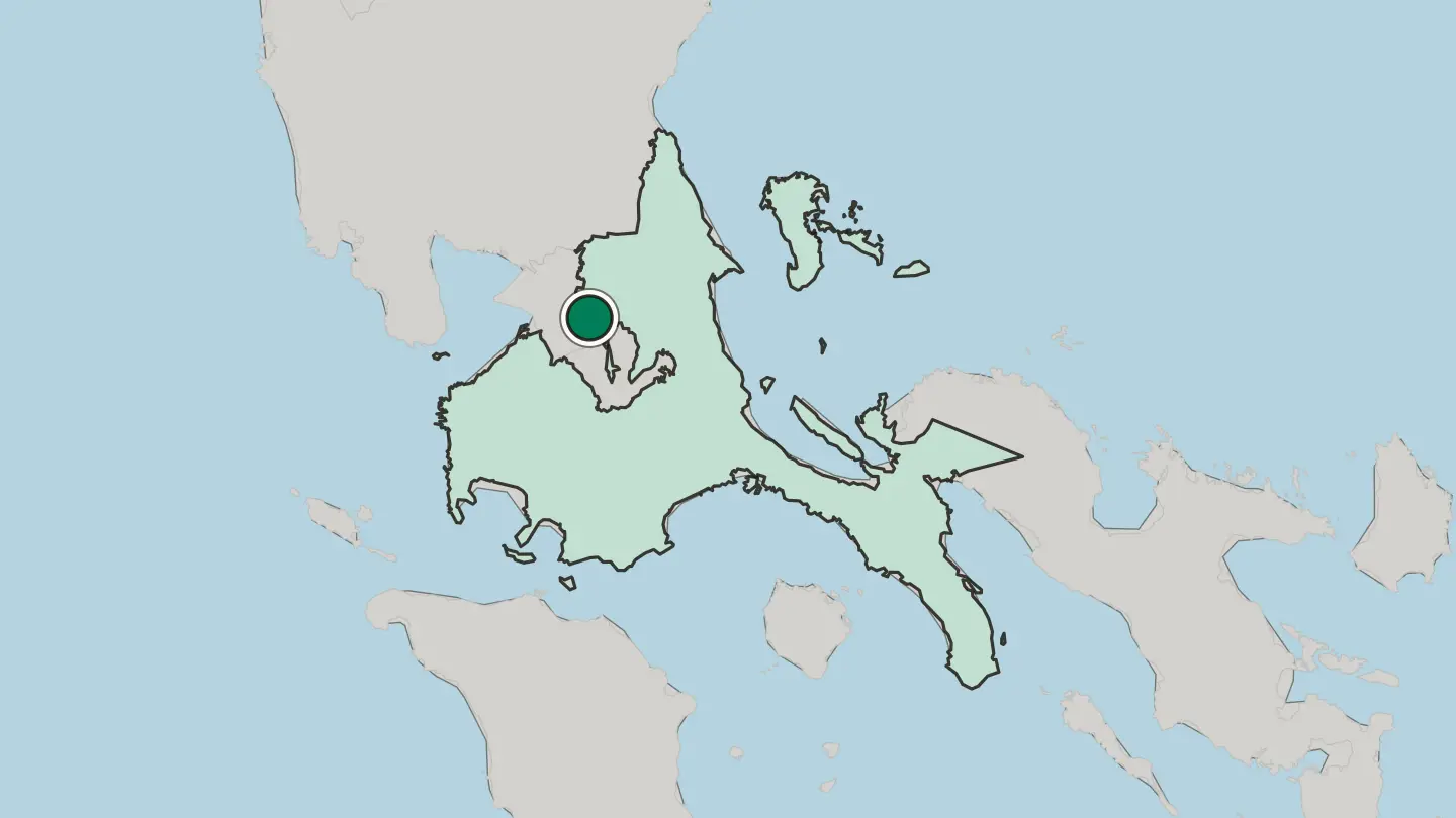 Map of Angono in Philippines