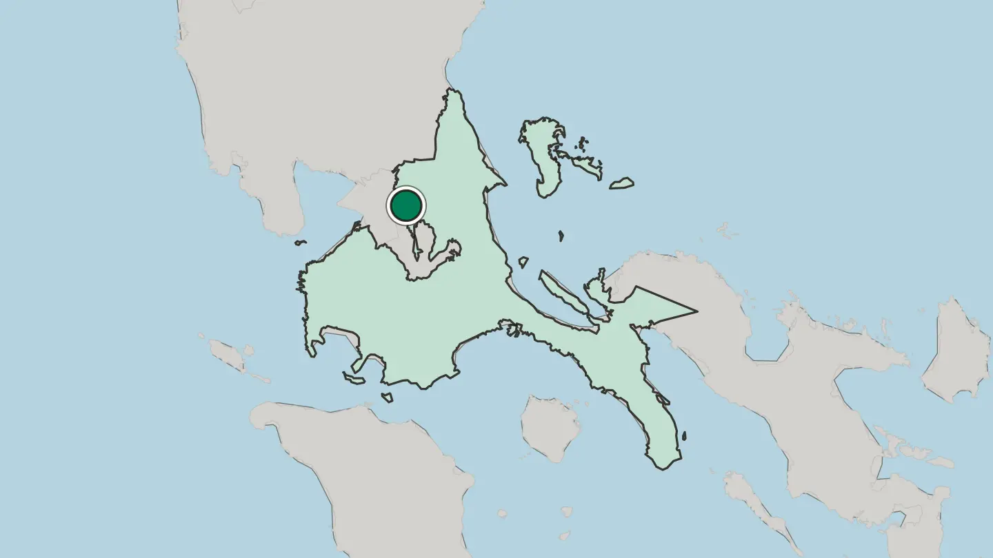 Map of Antipolo in Philippines