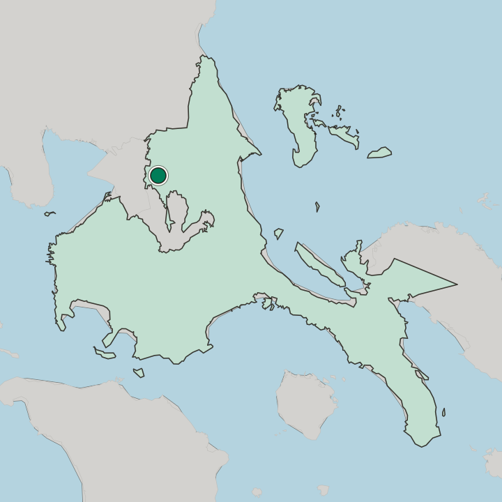 Map showing Antipolo — In Calabarzon