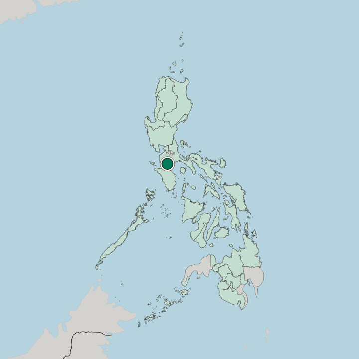 Map showing Batangas — In Philippines