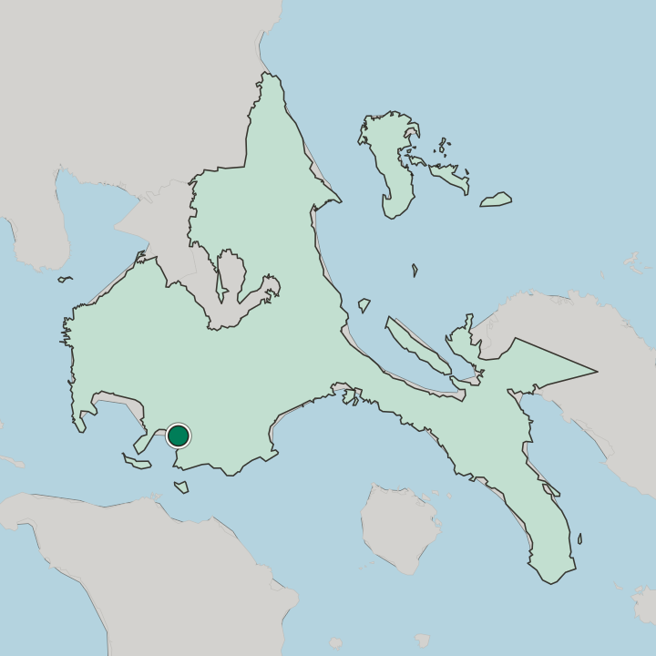 Map showing Batangas — In Calabarzon