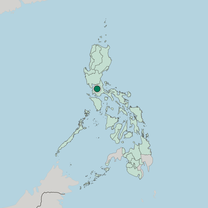 Map showing Biñan — In Philippines