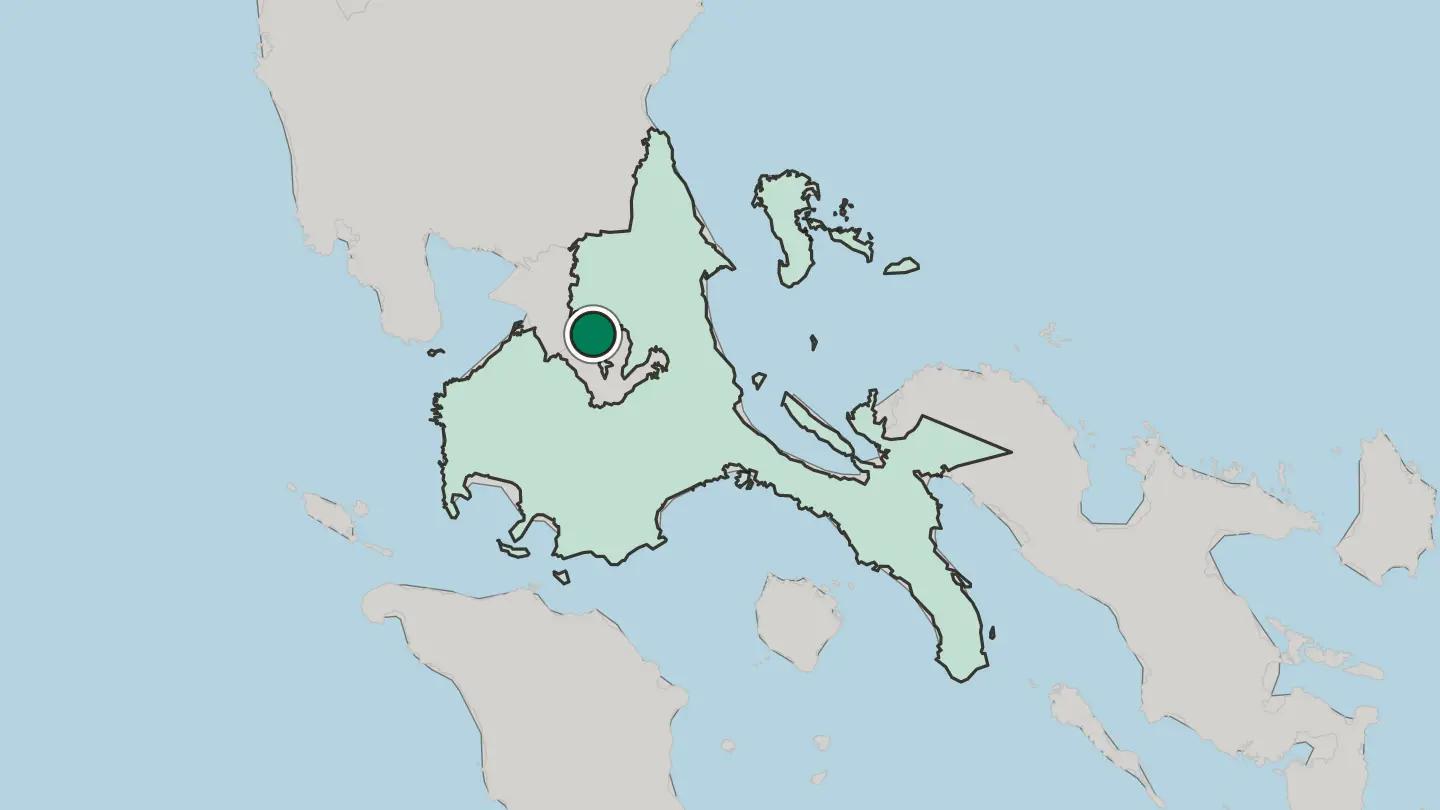 Map of Binangonan in Philippines