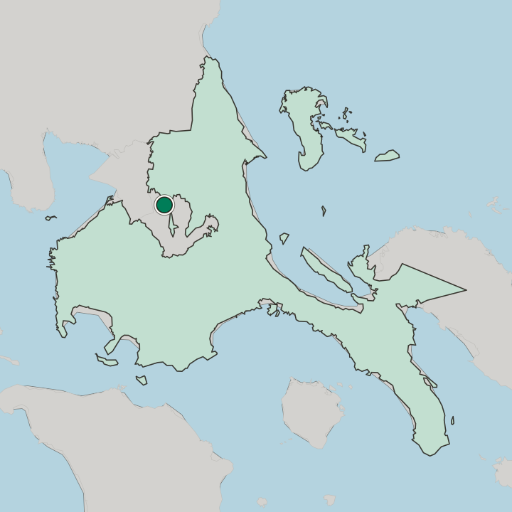 Map showing Binangonan — In Calabarzon