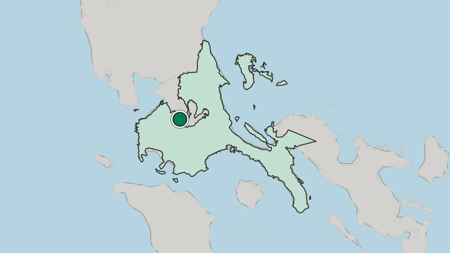 Map of Cabuyao in Philippines