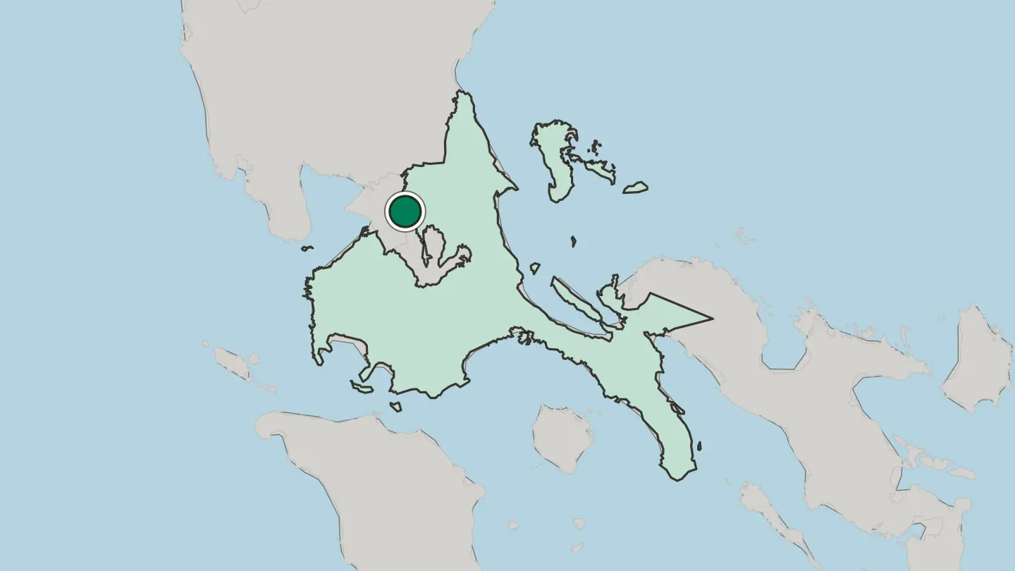 Map of Cainta in Philippines