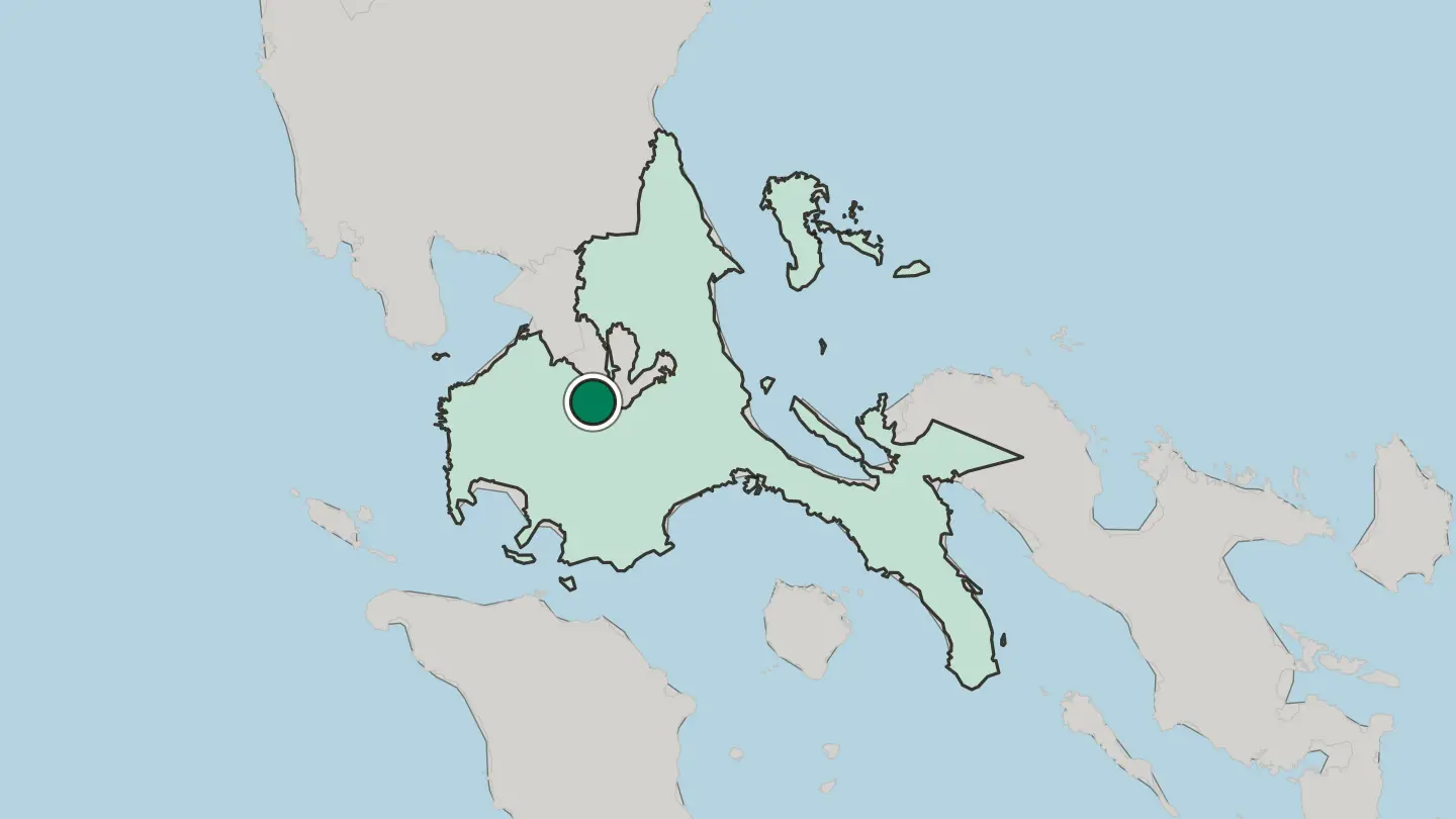 Map of Calamba in Philippines