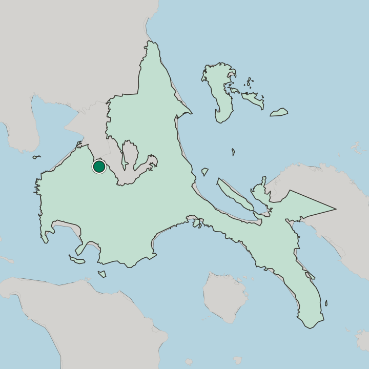 Map showing Carmona — In Calabarzon