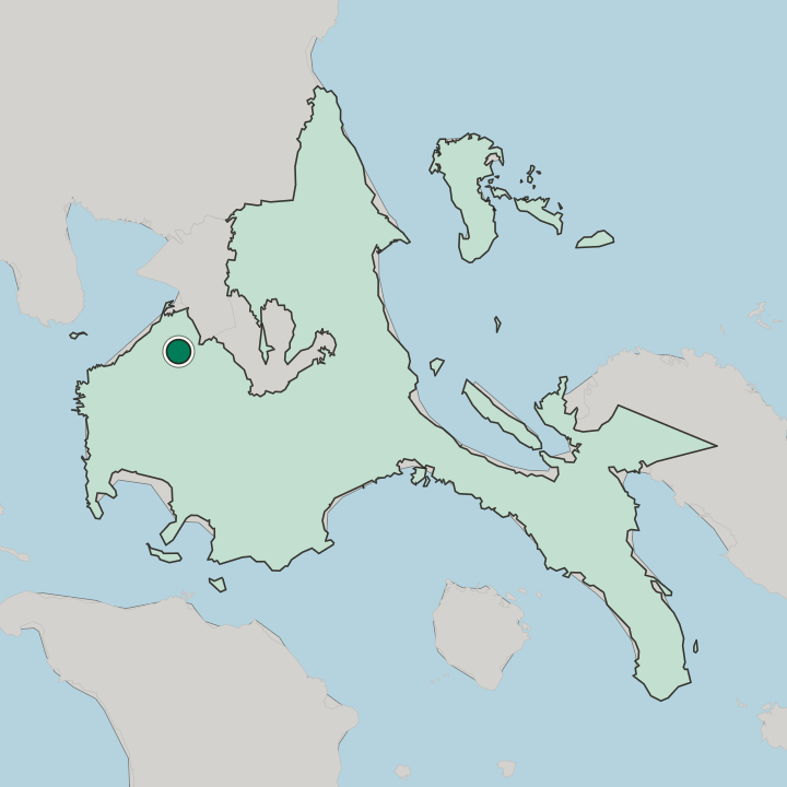 Map showing Dasmariñas — In Calabarzon