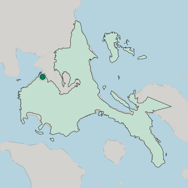 Map showing Imus — In Calabarzon