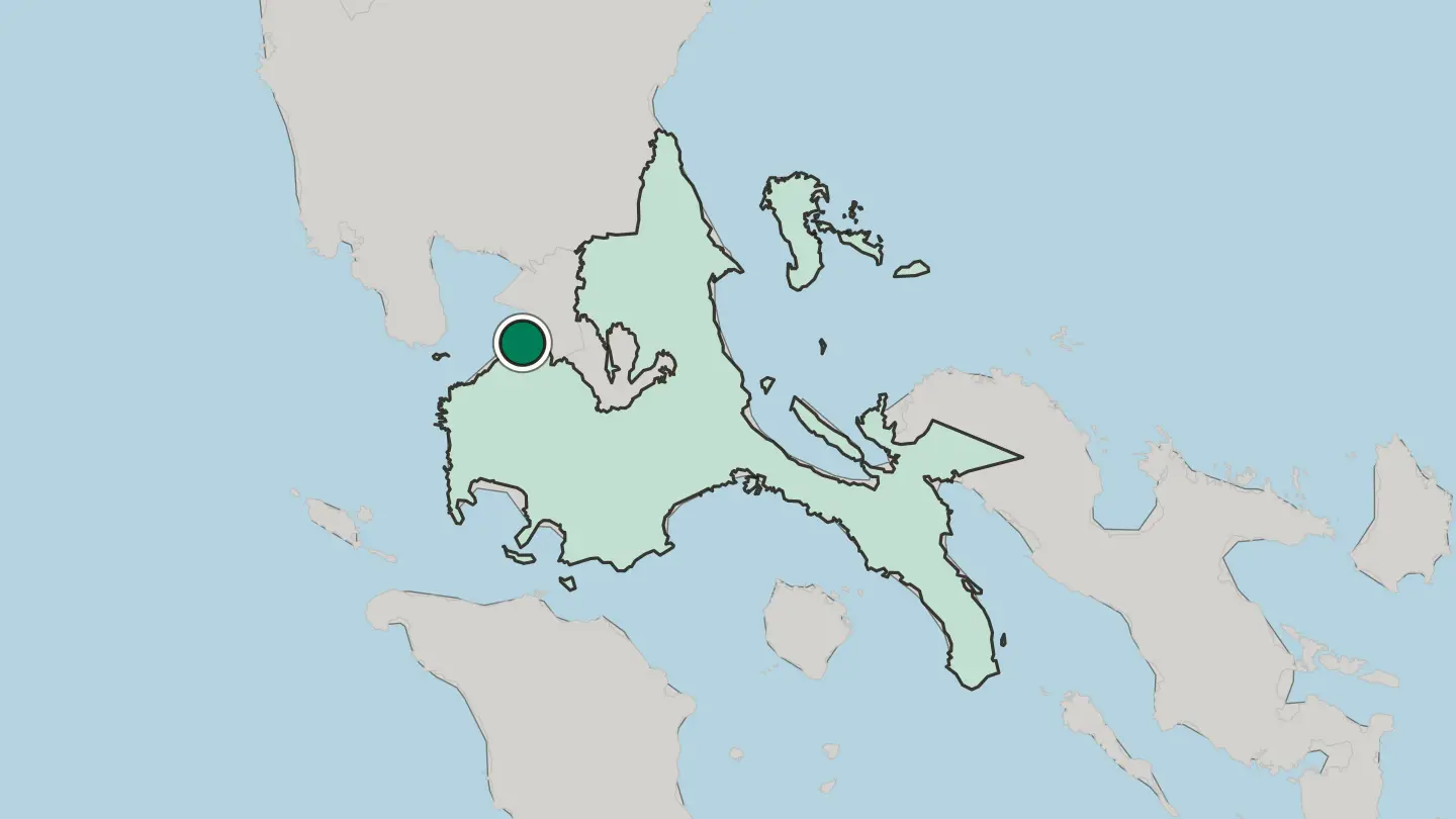 Map of Kawit in Philippines