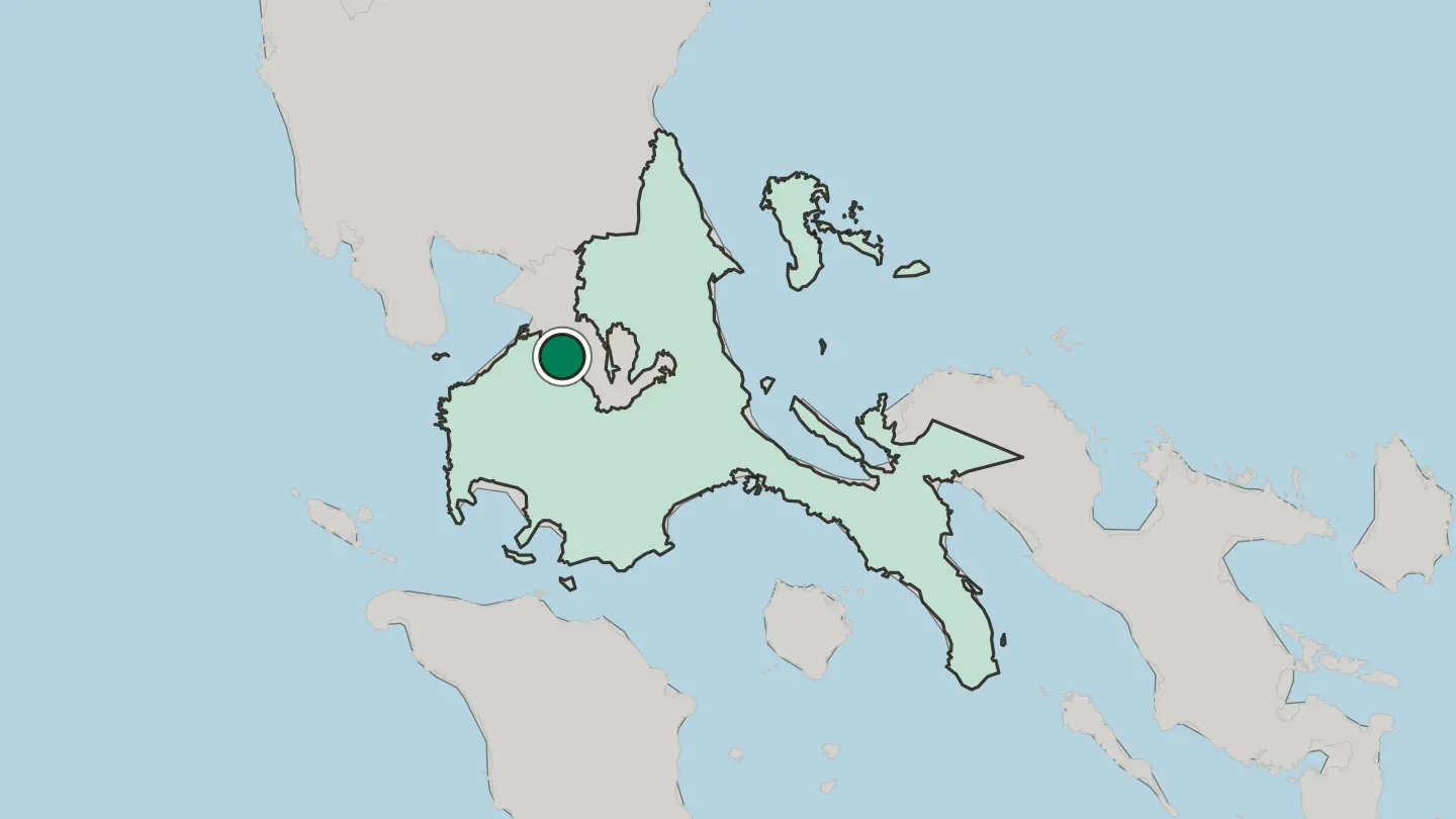 Map of Muntinlupa in Philippines