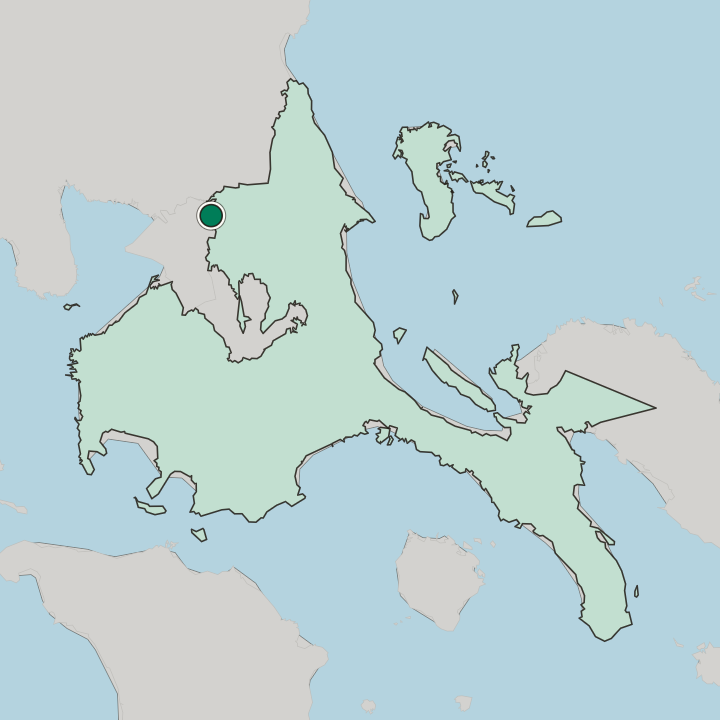 Map showing Rodriguez — In Calabarzon