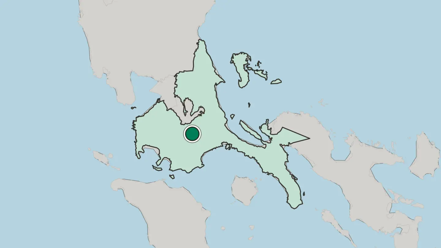 Map of San Pablo in Philippines