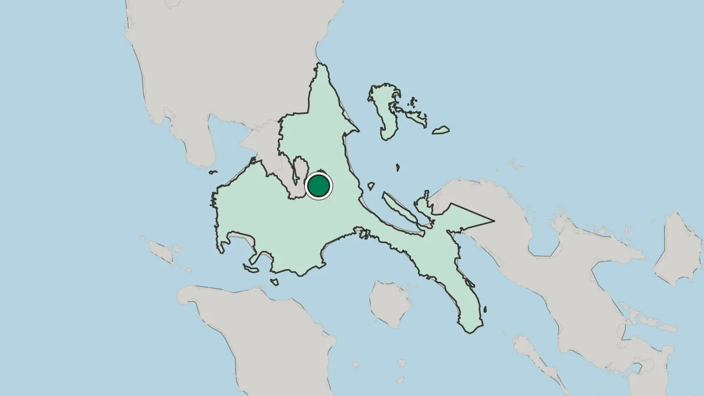 Map of Santa Cruz in Philippines