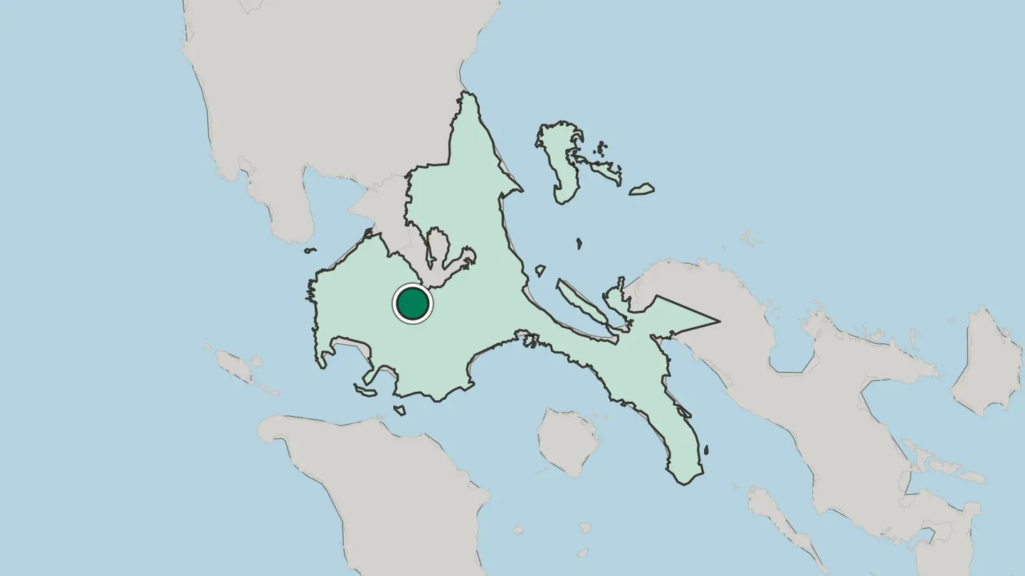 Map of Santo Tomas in Philippines