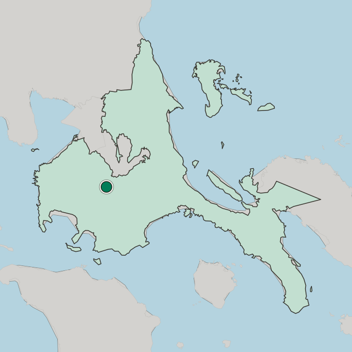 Map showing Santo Tomas — In Calabarzon