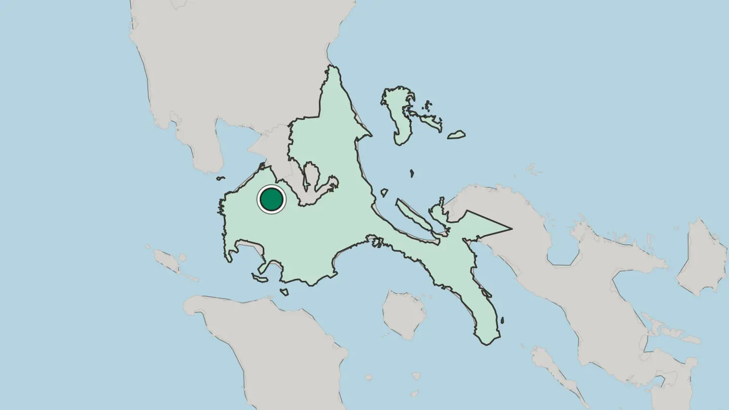 Map of Silang in Philippines