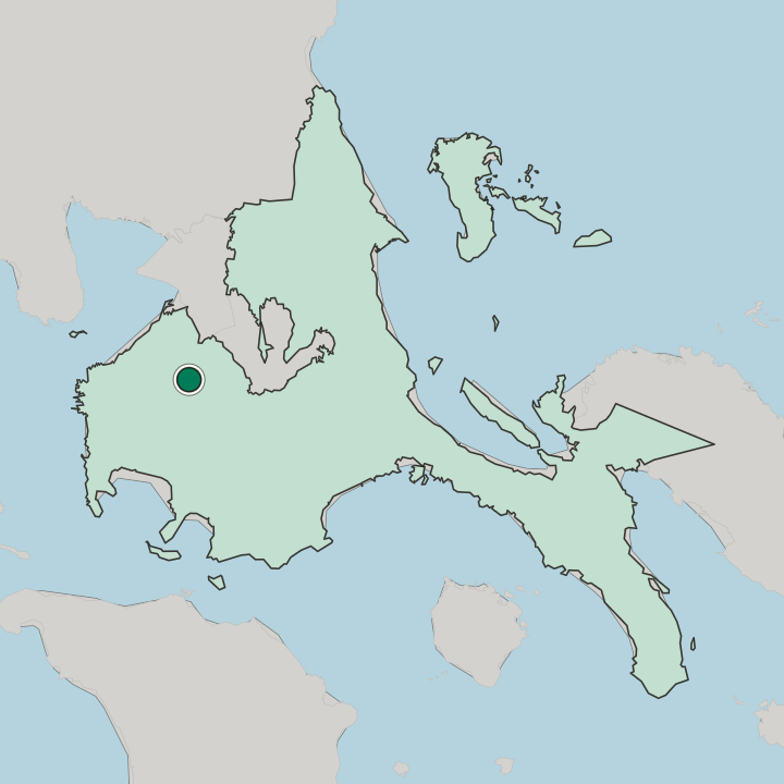Map showing Silang — In Calabarzon