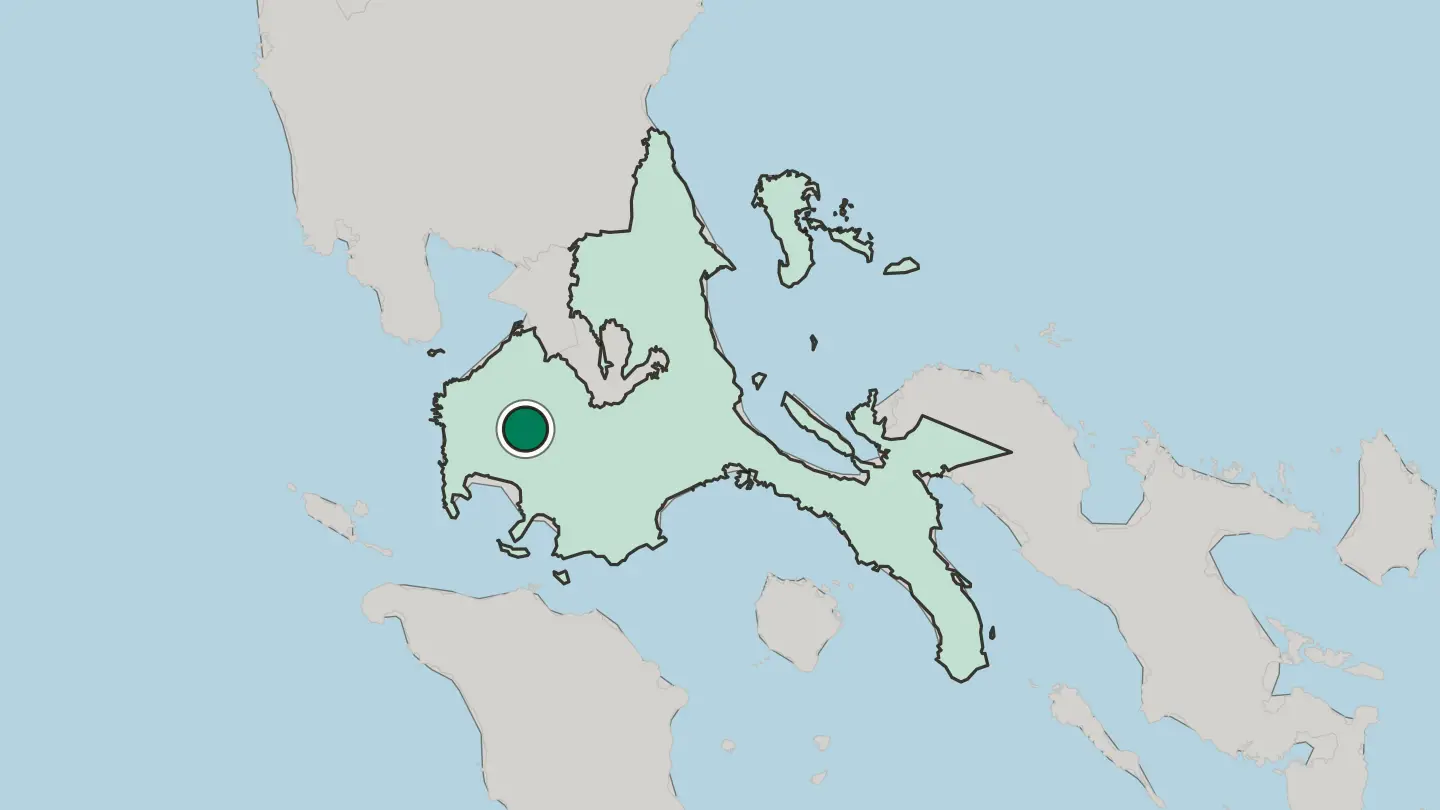 Map of Tagaytay in Philippines