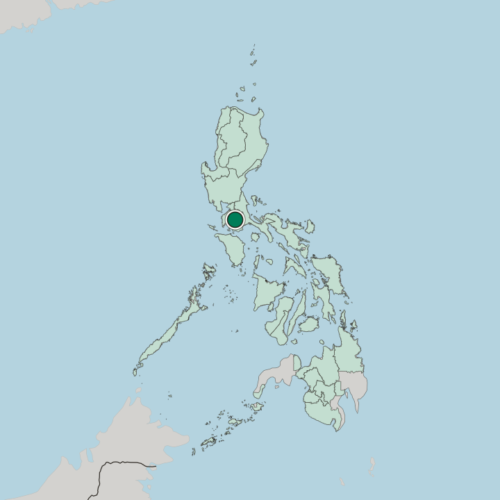Map showing Tanauan — In Philippines