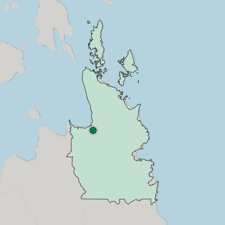 Map showing Butuan — In Caraga