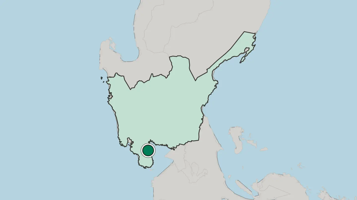 Map of Balanga in Philippines