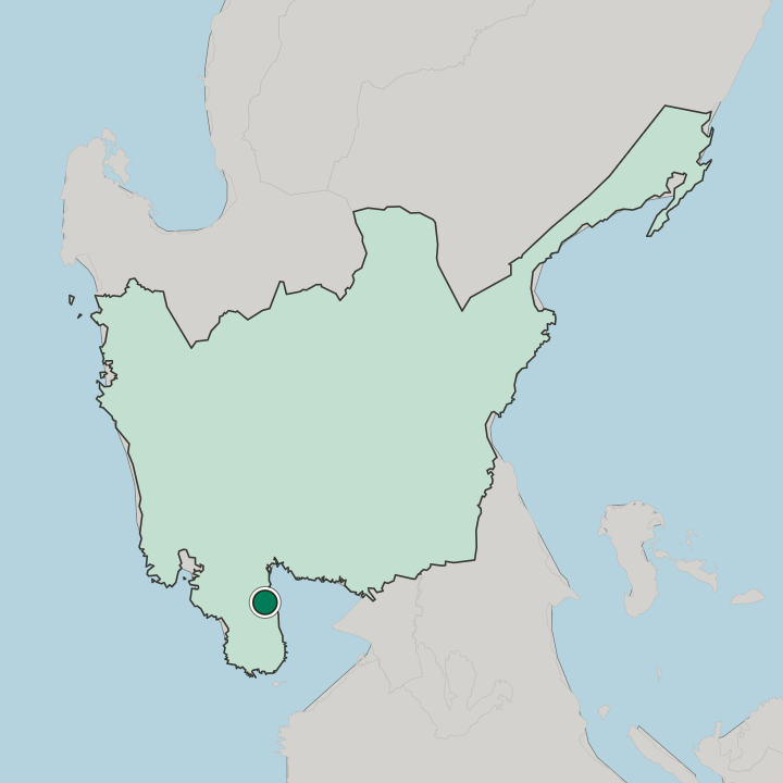 Map showing Balanga — In Central Luzon