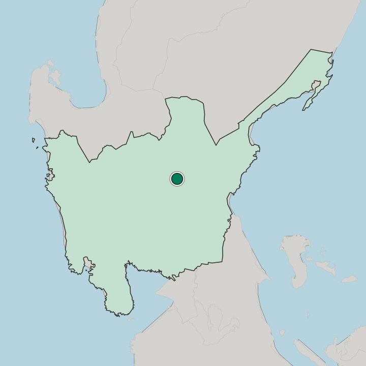 Map showing Cabanatuan City — In Central Luzon