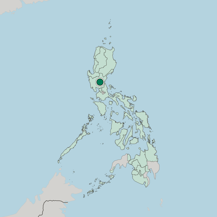 Map showing Gapan — In Philippines