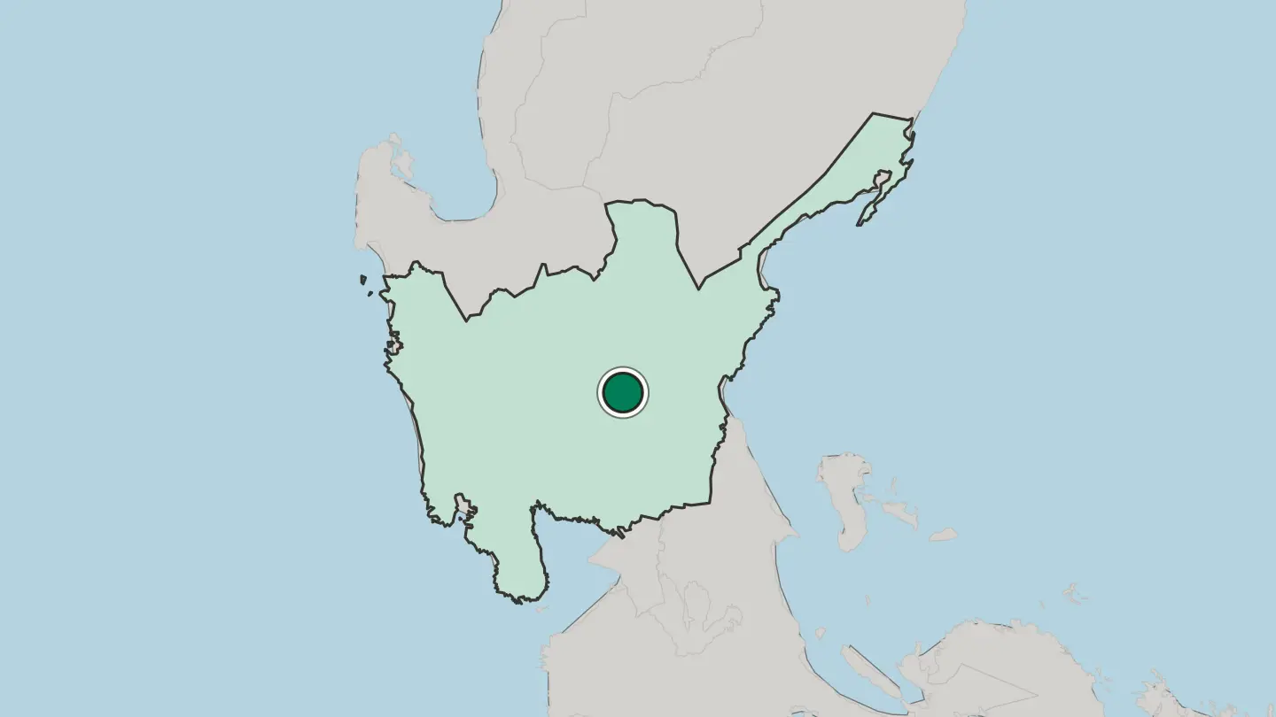 Map of Gapan in Philippines
