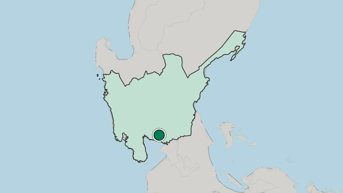 Map of Malolos in Philippines
