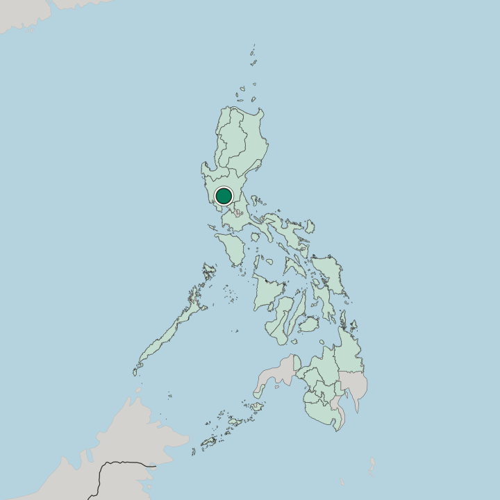 Map showing San Fernando — In Philippines